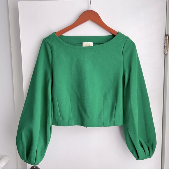 Anthropologie Tops - Maeve Anthropologie Bell Sleeve Ribbon-Tie Top XS